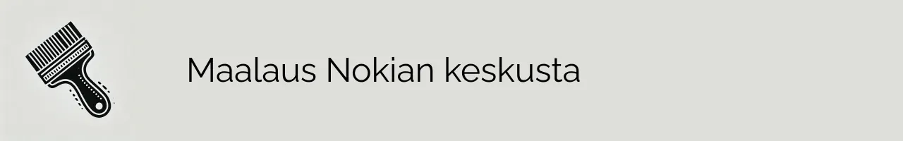 Maalaus Nokian keskusta